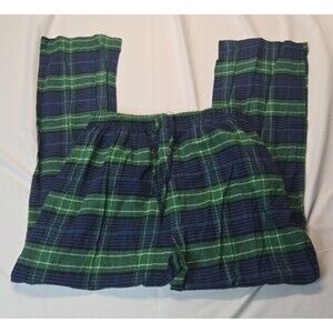 Northern Expedition Limited Flannel Pajama Pants for Men XL Green Blue Plaid